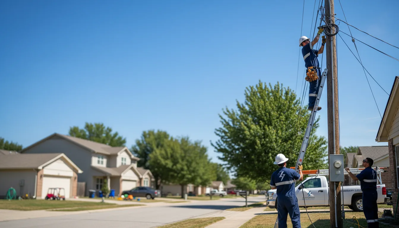 Residential electrician providing installation services in Karns City, PA